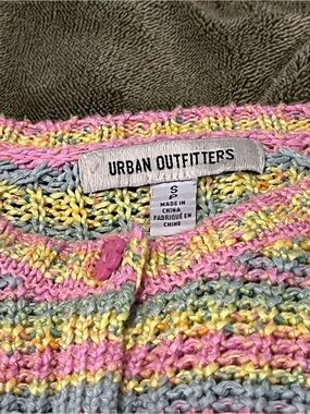 Urban Outfitters Pastel Colorful Knit Cardigan